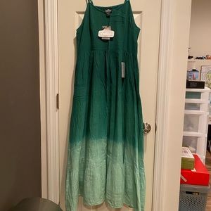 Angie Green Ombré Sundress w/ adjustable straps (Large)